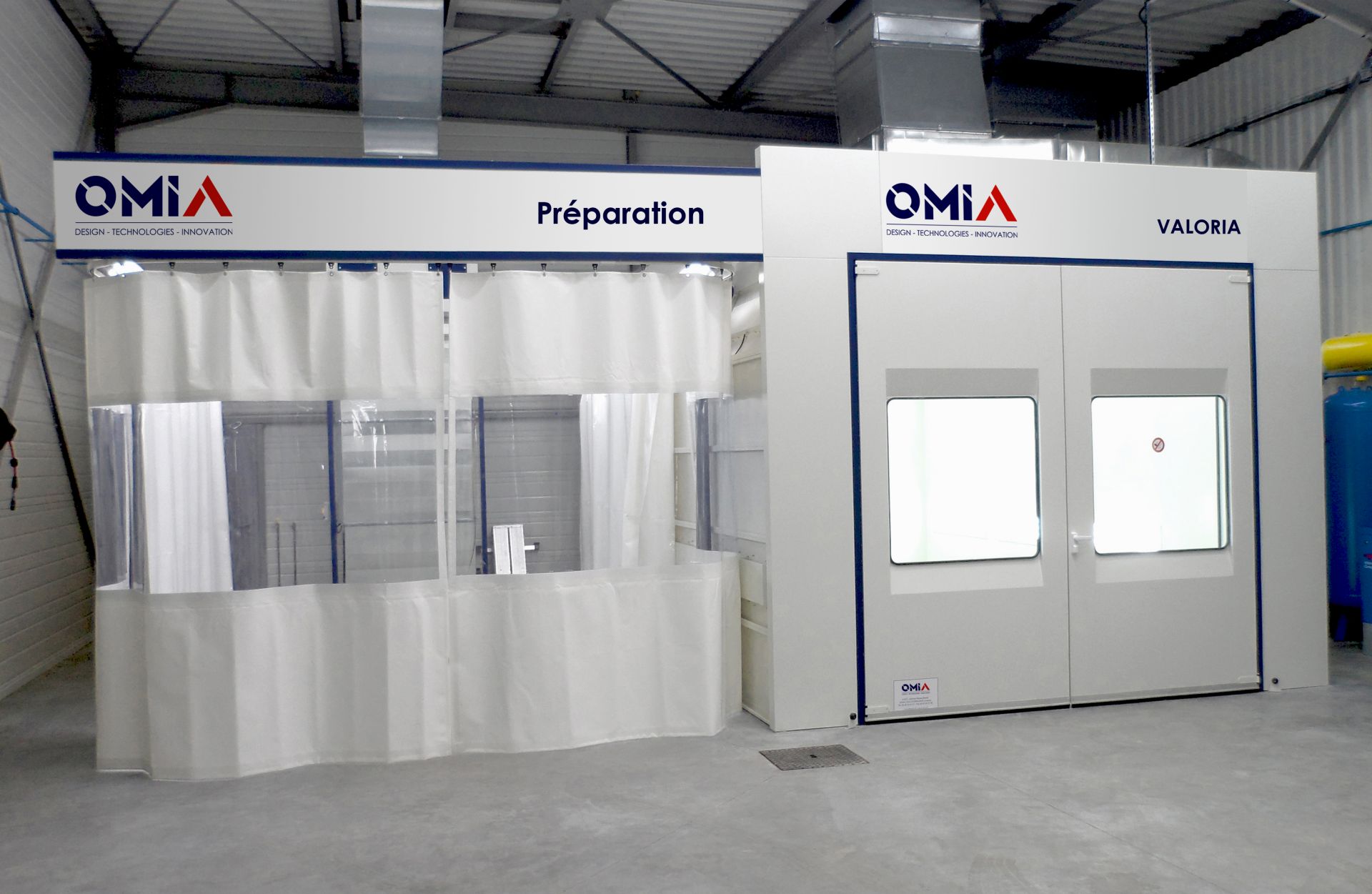 Cabine de peinture Valoria 240 et 300 - surpression équilibrée - éclairage IP54 - véhicules légers et utilitaires_3