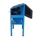 Cabine de sablage 220L - Pistolet sableur avec buses en céramique, hublot protégé, gants intégrés et accessoires inclus_3