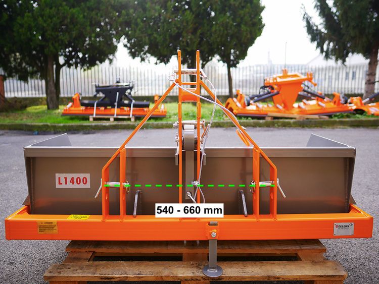 Pri-140-l - godets à basculement hydraulique - deleks - largeur total : 1500.0 mm_3