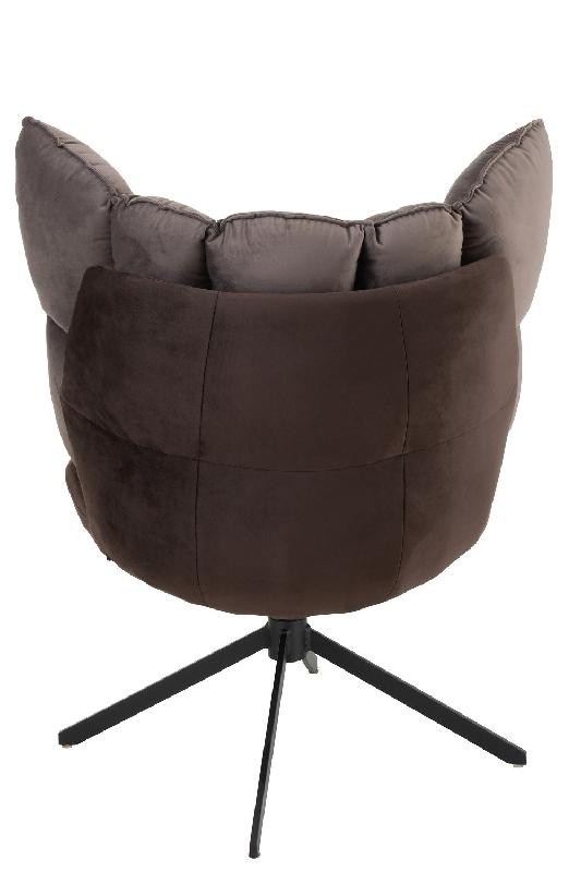 Fauteuil relax pivotant Pietra - tissu gris foncé, design contemporain et confort optimal_3