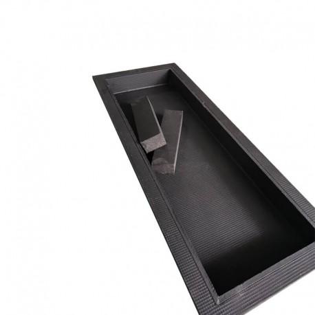 Niche en XPS prête à carreler 968 x 305 x 90 mm premium - noir - avec séparations amovibles pour hammam et salle de bain_3