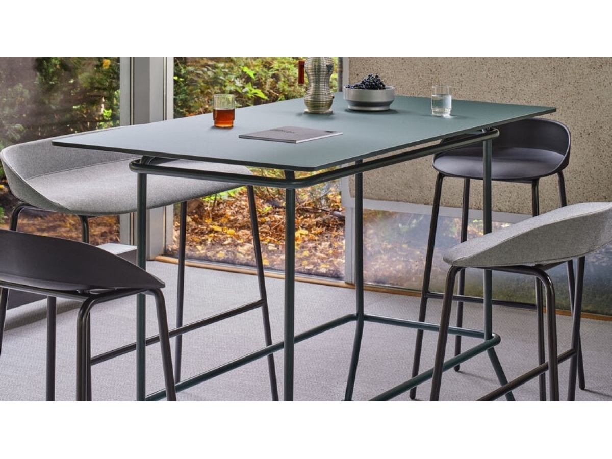 Table haute design NEW SCHOOL - polyvalente et élégante pour bureaux, salles de détente, restauration et halls d'accueil_3