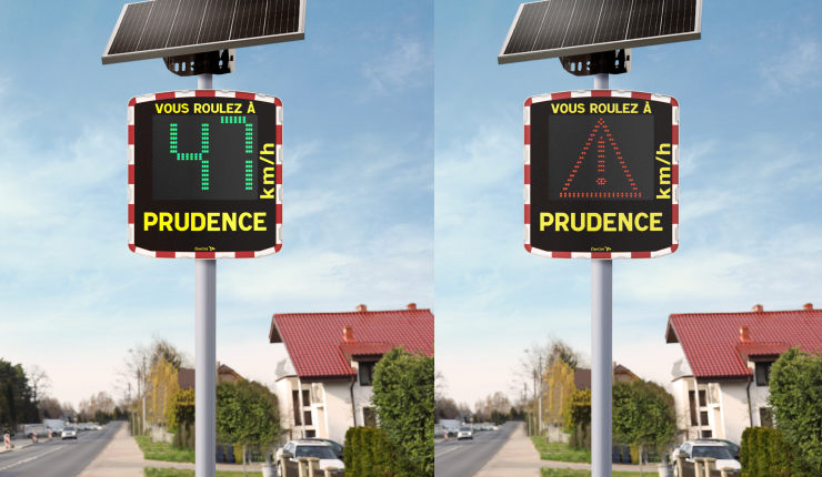Radar pédagogique EVOLIS Mobility - 3 rangées de LEDs, antenne Doppler longue portée, alimentation flexible_3