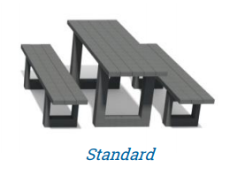 Table de pique-nique Escapade - plastique composite - 180 x 63 x 77 cm - livrée montée_3