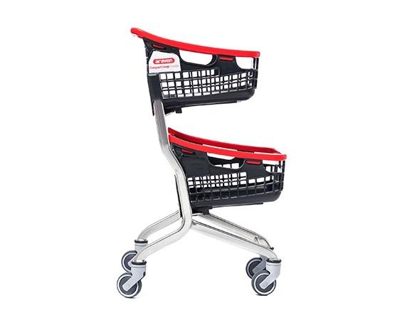 Chariot LOOP double panier 70 litres - Conforme aux normes EN 1929-1 et EN 1929-2_3