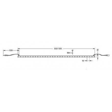 Réglette LED blanc neutre (5800°K) - 50 cm - IP65 - Aluminium - Haute luminosité_3