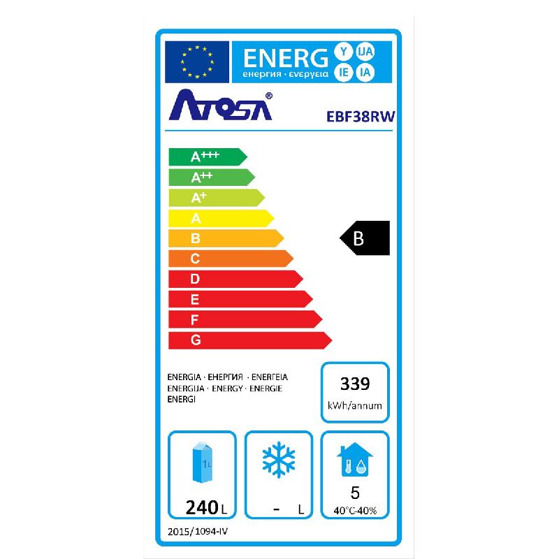 Armoire réfrigérée semi professionnelle positive 380L Ventilée blanche Atosa_3