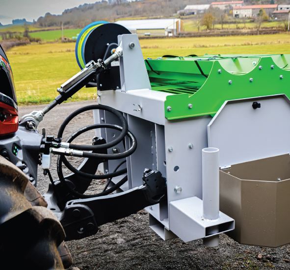 Compresseur de chantier à entraînement hydraulique à placer sur le relevage d'un tracteur - mac3 - msh_3