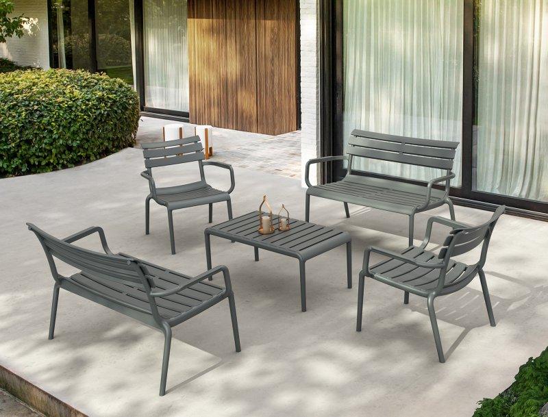 Lot de 3 Banquettes Sofa Lounge PARIS Polypropylène renforcé_3