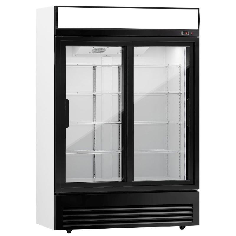 Armoire à boissons double portes coulissantes avec canopy - 880L_3