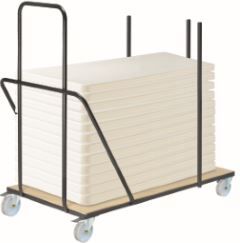 Chariot pour tables - Buff'hyeres Collectivités - robuste et pratique_3