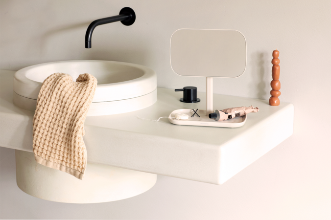 Miroir Brabantia ReNew avec Plateau de Rangement - Soft Beige - UGS223488_3