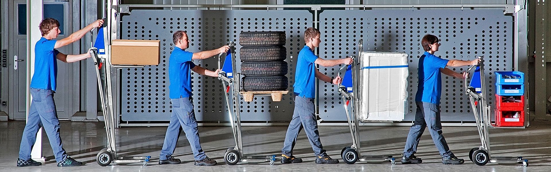 Diable de manutention - Élévateur manuel pour charges jusqu'à 120 kg - Élévation jusqu'à 1100 mm_3