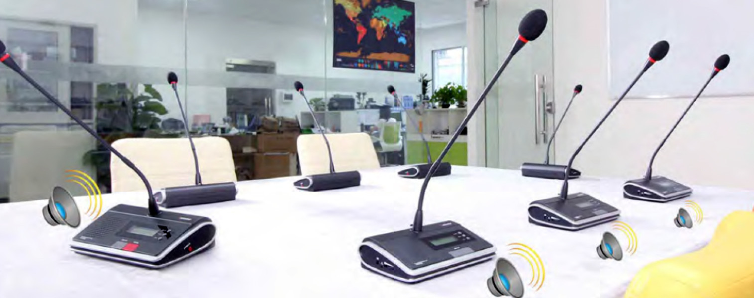 Système de conférence délégué sans fil - RONDSON Réf. 18277 - Pupitre microphone avec haut-parleur intégré_3