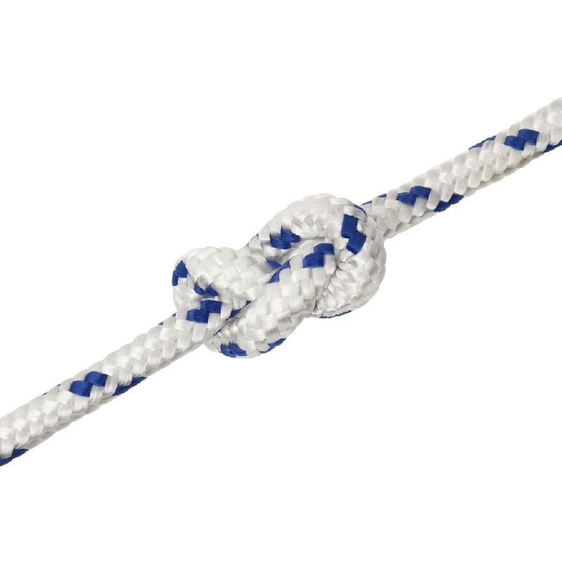 Vidaxl corde de bateau blanc 12 mm 25 m polypropylène 152299_3