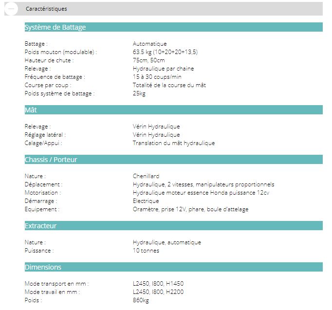 GTR790 mk3 - pénétromètre dynamique sur chenilles - Mapesol - système de battage 25 kg_3