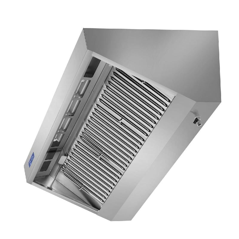 Hotte murale inox 3m avec moteur, régulateur, filtre et éclairage | Profondeur 900 mm_3