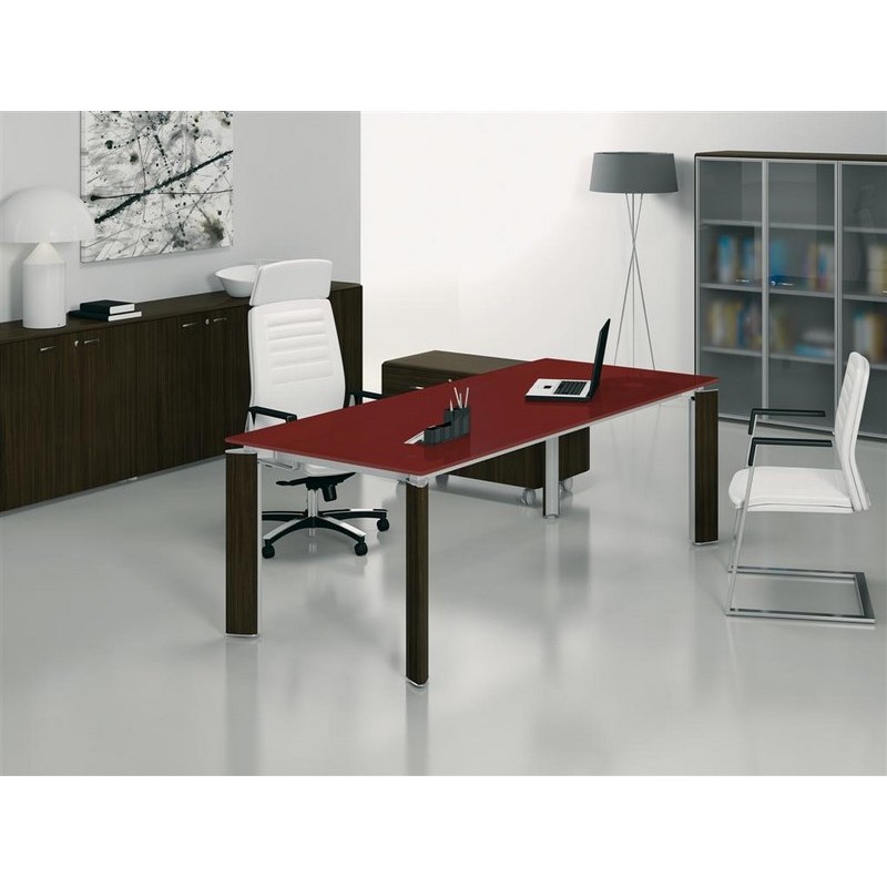 Table bureau verre fill avec retour_3