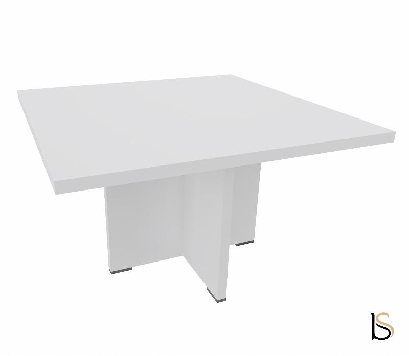 Table de réunion carrée TAK- Mobel Linea - Blanc_3