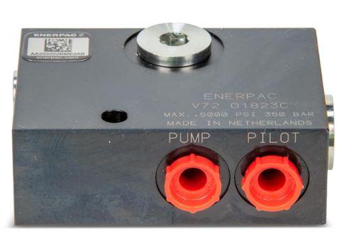 V72 - Pilot Operated Check Valve - Orifices SAE #4_3