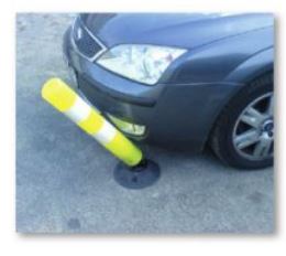 Balise articulée de jalonnement en polyéthylène sur 360° - Fixation rapide et adaptable - Hauteur jusqu'à 1000 mm_3