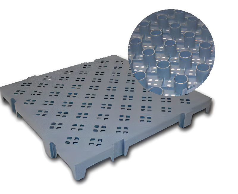 Caillebotis en LLDPE - Vendu par lots - Coloris : blanc, gris, brique - Norme Europe - Légers et faciles à transporter - Résistance aux chocs_3