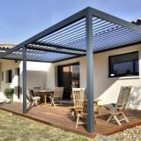 Pergola bioclimatique 4x3 - Autoportée avec lames orientables et motorisation Somfy ou Linak_3