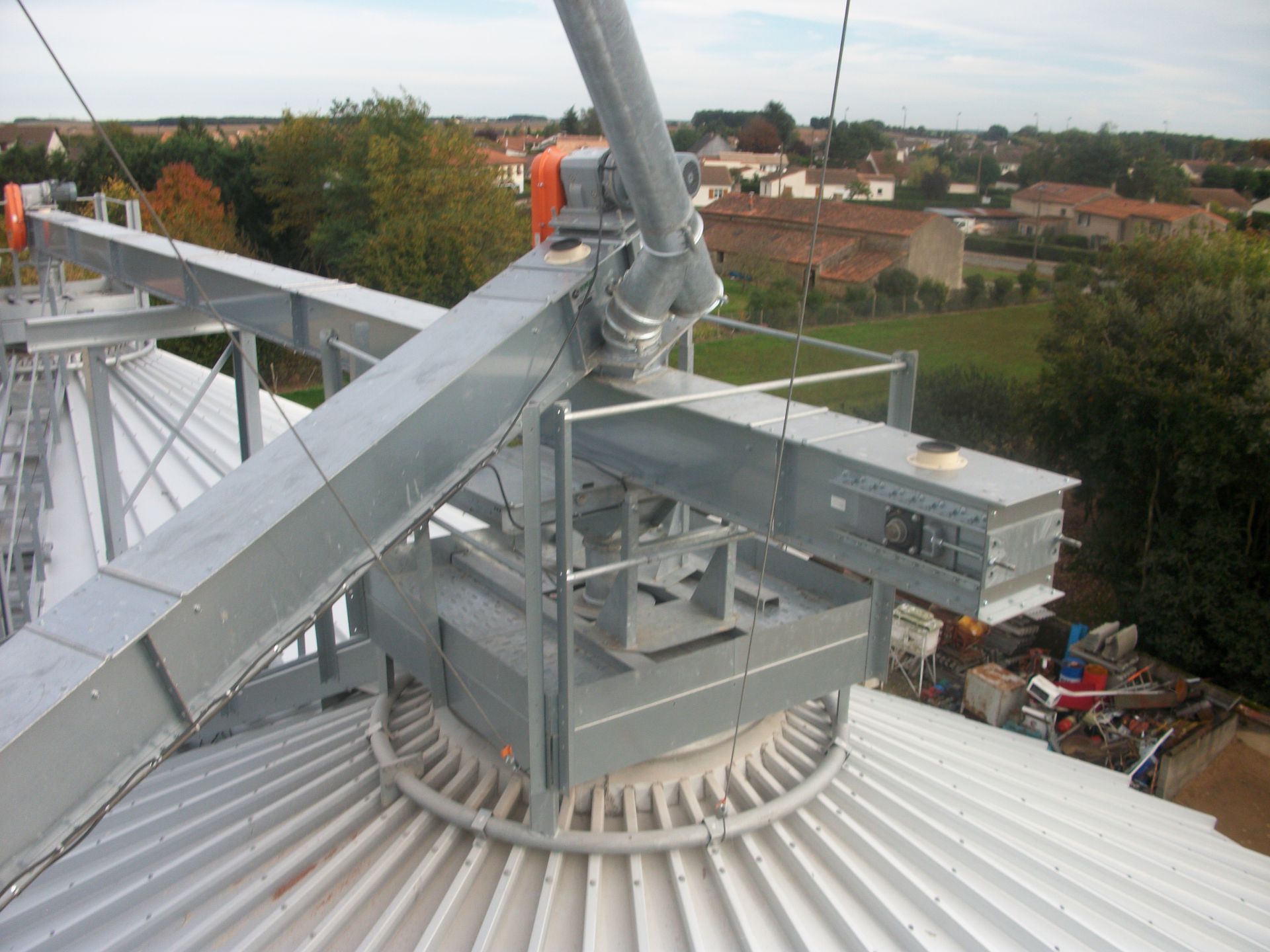 Transporteur à chaîne pour produits vrac - Structure galvanisée - Débit 38 à 350 T/h - BORGHI_3