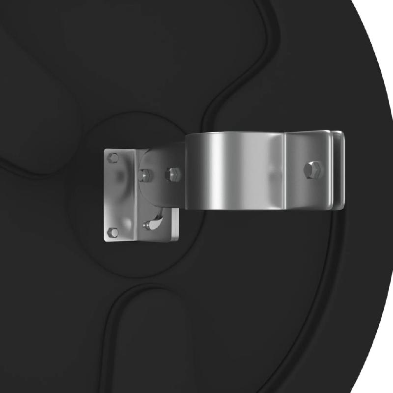 Vidaxl miroir de traffic convexe d'extérieur noir ø45 cm polycarbonate 153079_3