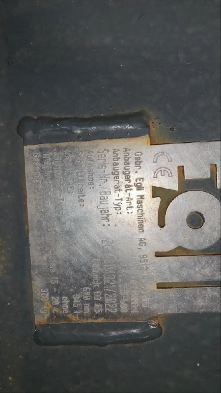 Godet de creuse Egli ETL 160-600 - OilQuick OQ 65 - 600mm - 345L - 12.5-16t_3