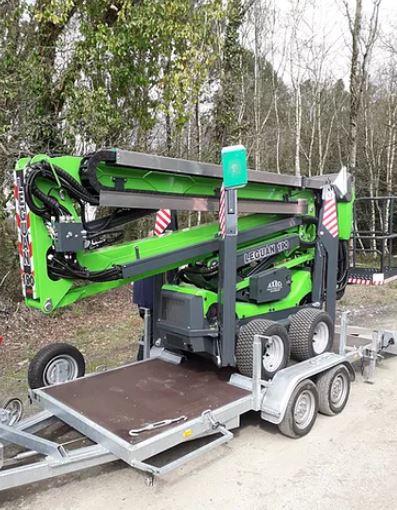 Nacelle araignée semi automotrice, tout terrain et ultra polyvalente sur pneumatiques - LEGUAN L190 - 19m_3