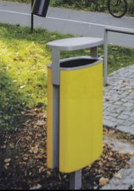 Minium - Cendrier corbeille - MMCité 1 a.S. - Surface lisse - Multi-ancrage - Matériaux haute qualité_3