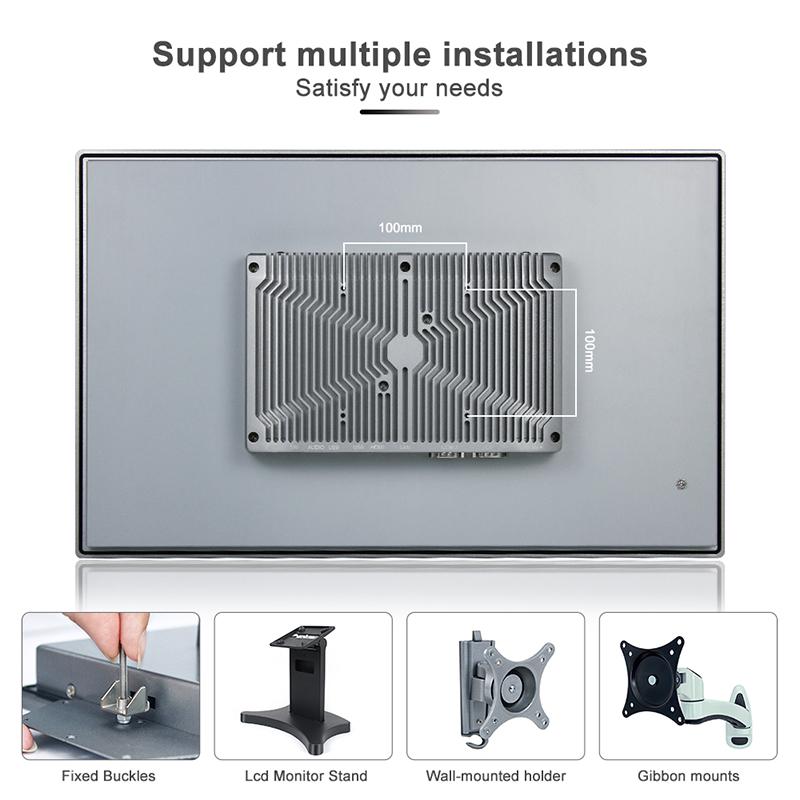Panel PC industriel fanless 21,5 pouces pour supervision, HMI et automatisation - EVI-215WAC, écran tactile capacitif, IP66_3