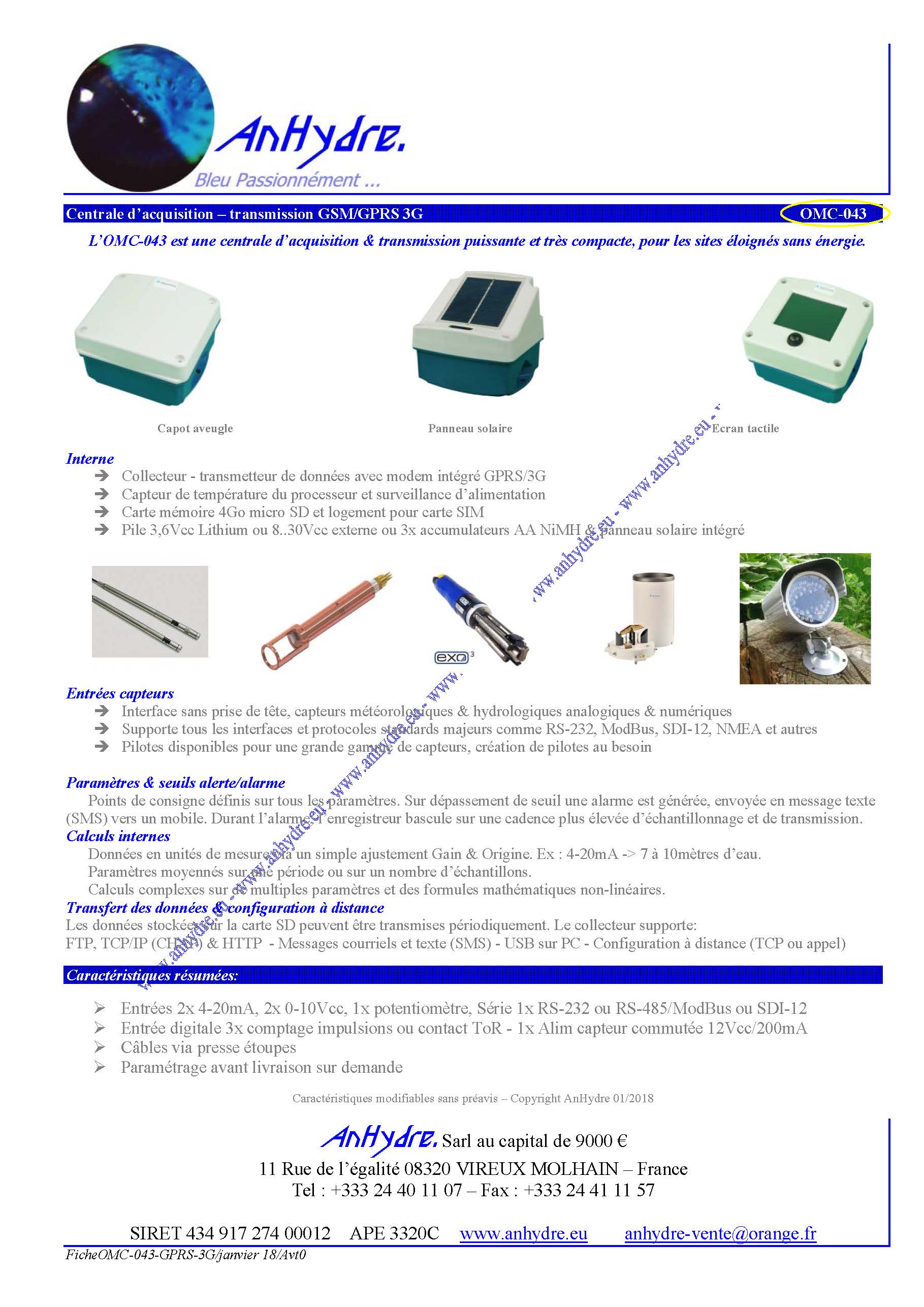 Pluviomètre enregistreur OMC210-2 - robuste et simple d'utilisation avec transmission GSM/GPRS_3