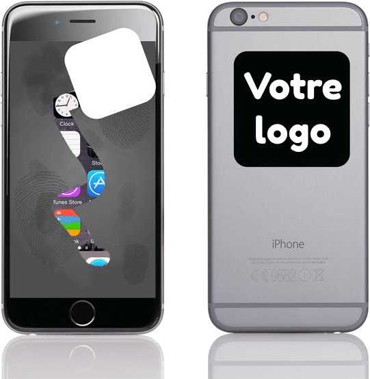 Sticker Cleaner Microfibre - Patch nettoyant personnalisable en microfibre anti-microbienne pour écrans tactiles_3