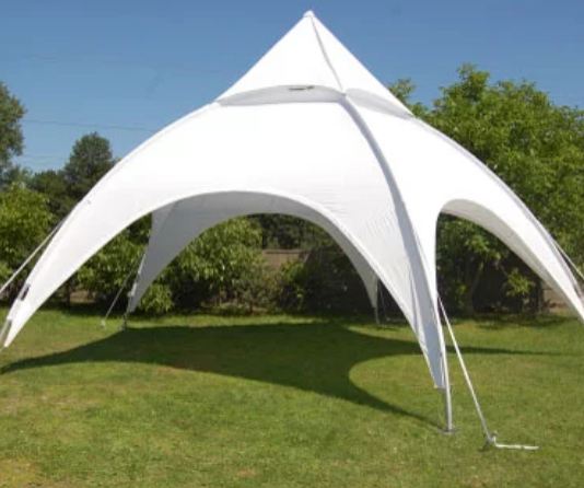 Tente dôme publicitaire 6 m - monture en tubes aluminium - toile polyester imperméable - fabrication européenne_0