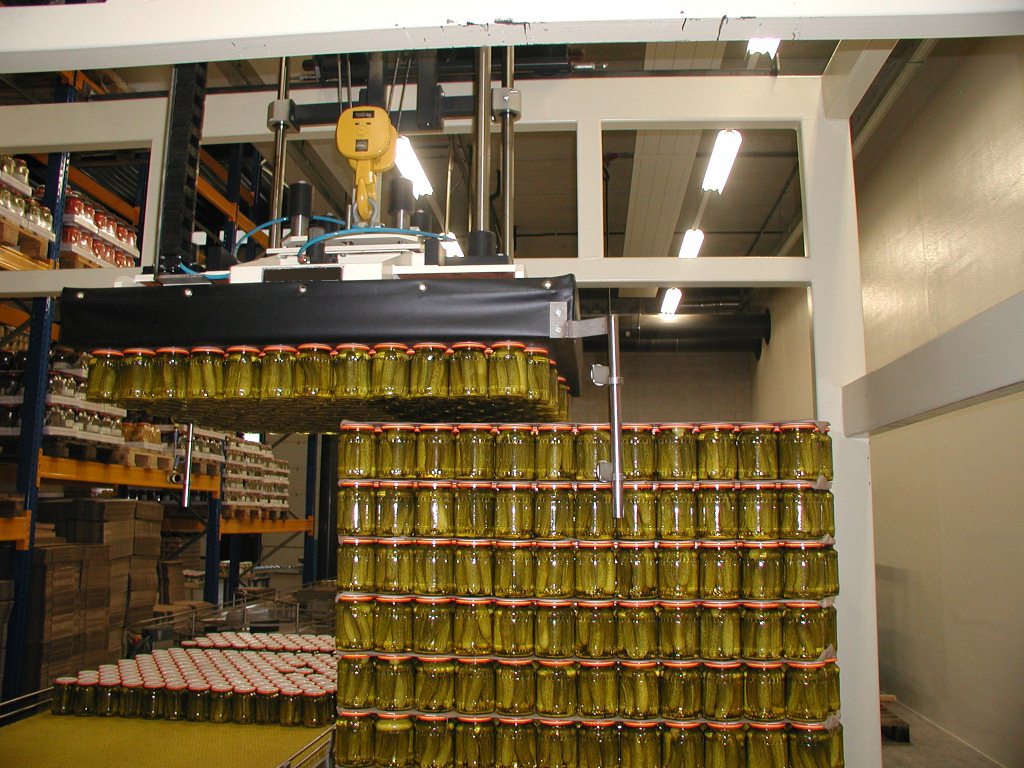 Palettiseur/Dépalettiseur magnétique stable - prise de boîtes, pots, bouteilles en verre avec capsule - manuel ou pneumatique_4