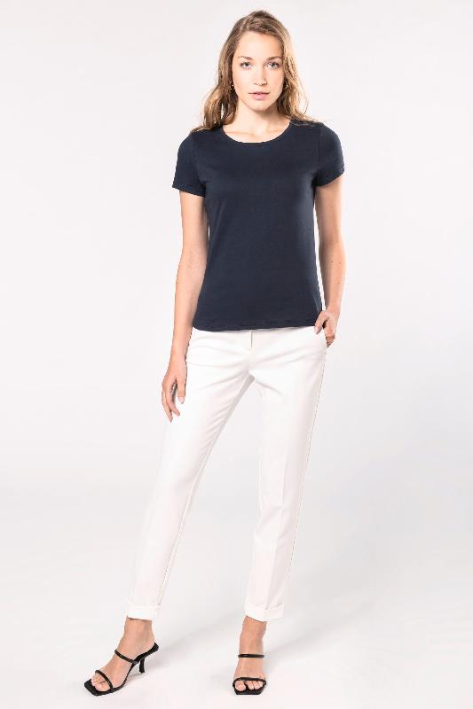T-shirt Bio Origine France Garantie femme - Kariban - Réf: K3041 - 100% coton biologique - Navy_3