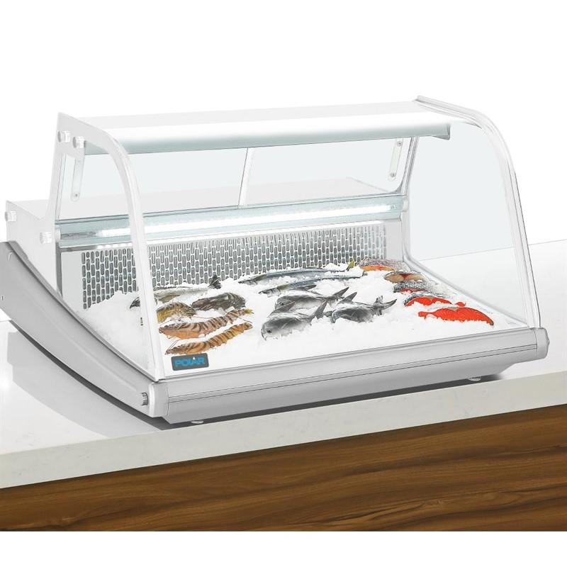 Vitrine réfrigérée de comptoir à poisson Série G 175L | Polar - GE960_3