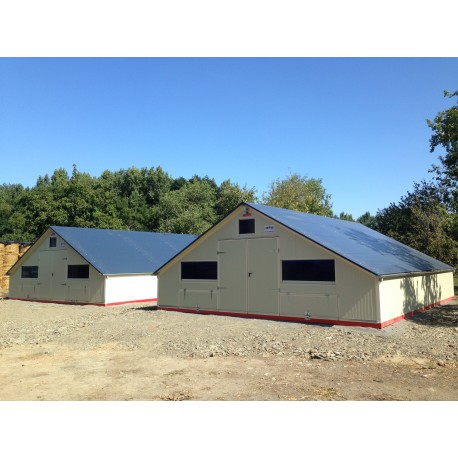 Cabane mobile pour élevages bio ou label rouge jusqu'à 150m²