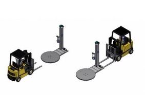 Filmeuse de palette semi automatique avec rampe d'accès 800 mm_3