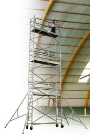 Echafaudage roulant en acier galvanisé generis 950 - comabi snc - hauteur de travail maxi. 14 m_3