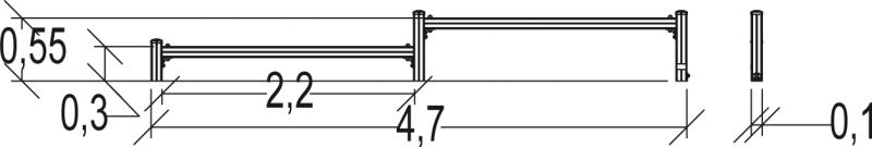Poutre d'équilibre - Proludic - 4,70 m de largeur - JPS14-M - Parcours Santé Métal - dès 6 ans_3