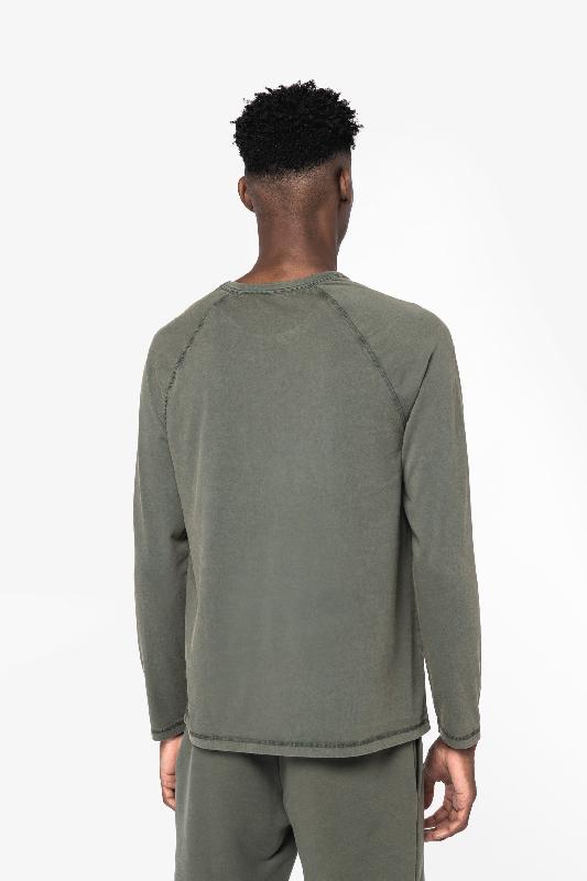 T-shirt écoresponsable raglan manches longues homme - 100% coton biologique - Réf: NS338_3