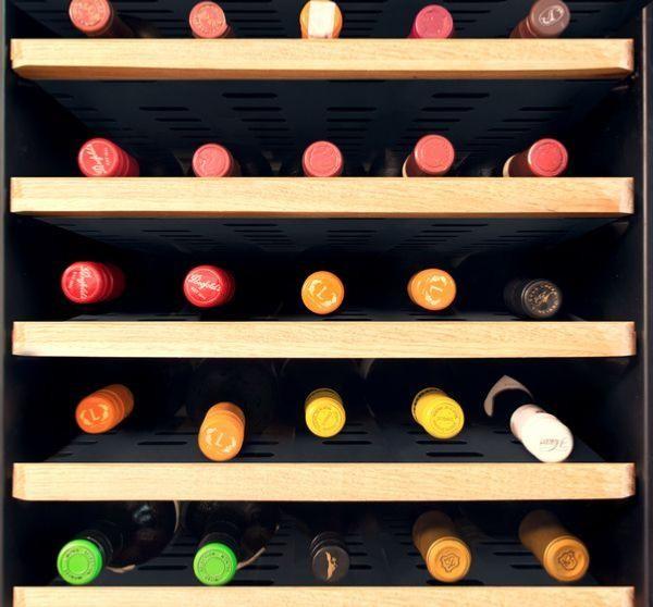 Cave à vin professionnelle multizones en bois massif - 200 bouteilles | GGM - WKI700_3