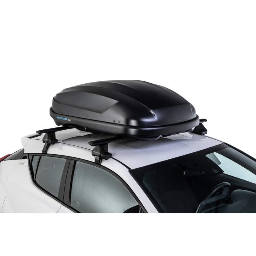 Coffre de toit adapté pour toutes les petites citadines - NORAUTO Bermude 100 noir mat 304 L_3