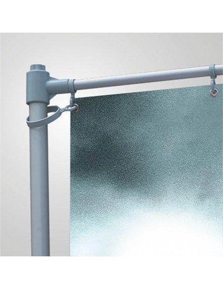 Drapeau rectangle XXL 110x500 cm - Mât télescopique aluminium et impression HD sublimation_3
