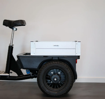 Triporteur électrique compact Cobrane A1 - Caisse aluminium robuste - Charge 100kg - Autonomie 30km_3