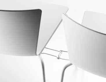 Chaise empilable SLAM - Polypro, bois ou tapissée - Design intemporel et accessoires fonctionnels_3