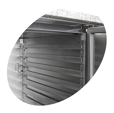 Table de préparation pizza en granit - 2 portes 60/40 et tiroirs | Tefcold - PT1310_3
